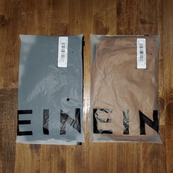 2 New Women's Cute Shein Drop Shoulder Mesh Summer Top - Black & Tan Brown - Picture 2 of 8